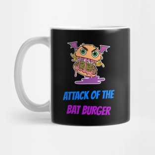 Halloween Cute Bat Burger Monster Mug